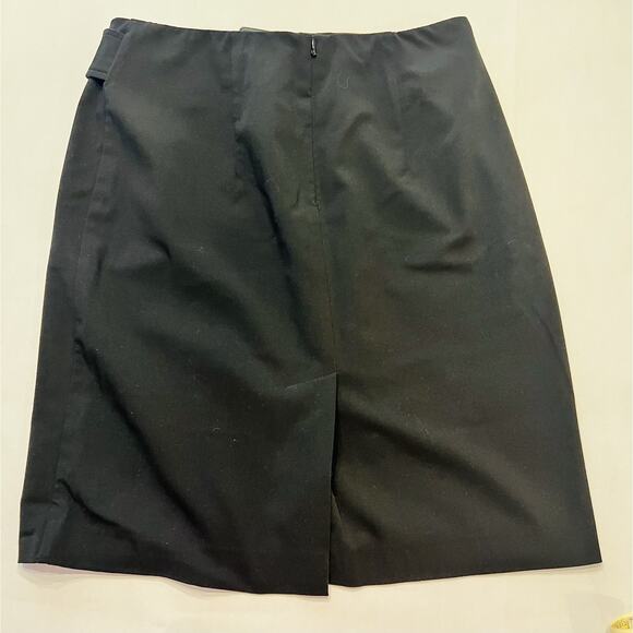 Apt. 9 Skirt Knee Length Pencil Women’s 10 Petite Black Button (A0127) - Picture 3 of 4